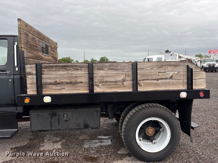 image for item EG9214 1994 Ford F600 dump flatbed truck