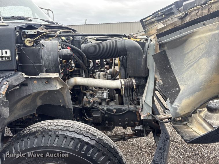 image for item EG9214 1994 Ford F600 dump flatbed truck