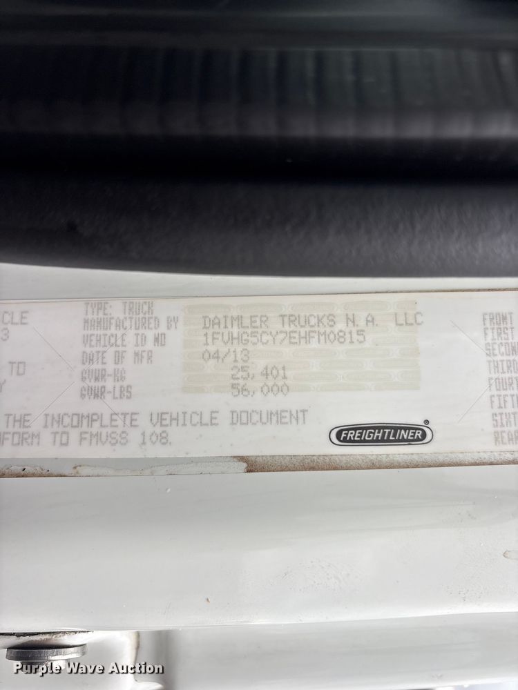 image for item EG9218 2014 Freightliner 108SD Crew Cab utility / service truck
