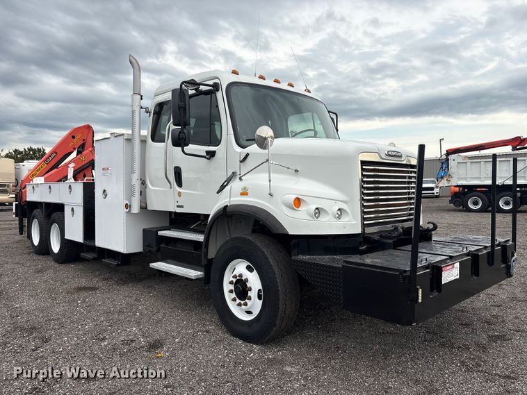 image for item EG9222 2012 Freightliner Business Class M2 Ext. Cab crane truck