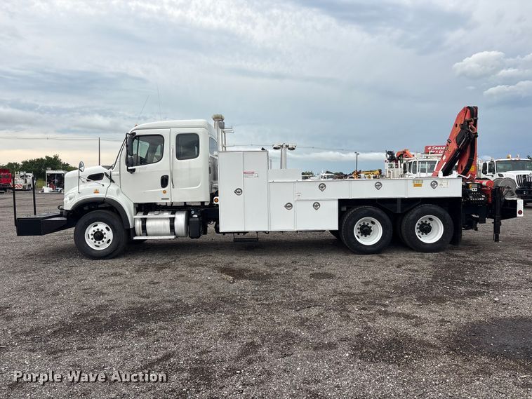 image for item EG9222 2012 Freightliner Business Class M2 Ext. Cab crane truck