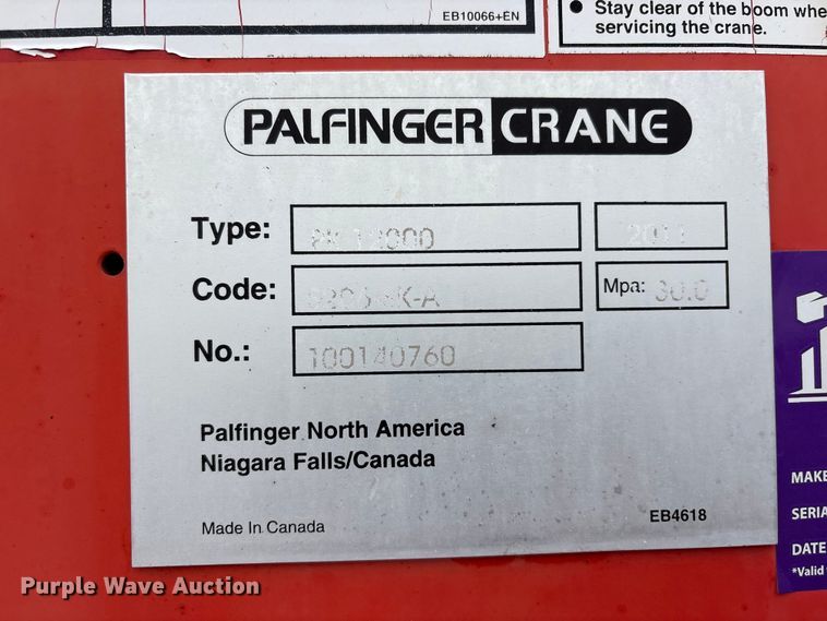 image for item EG9222 2012 Freightliner Business Class M2 Ext. Cab crane truck