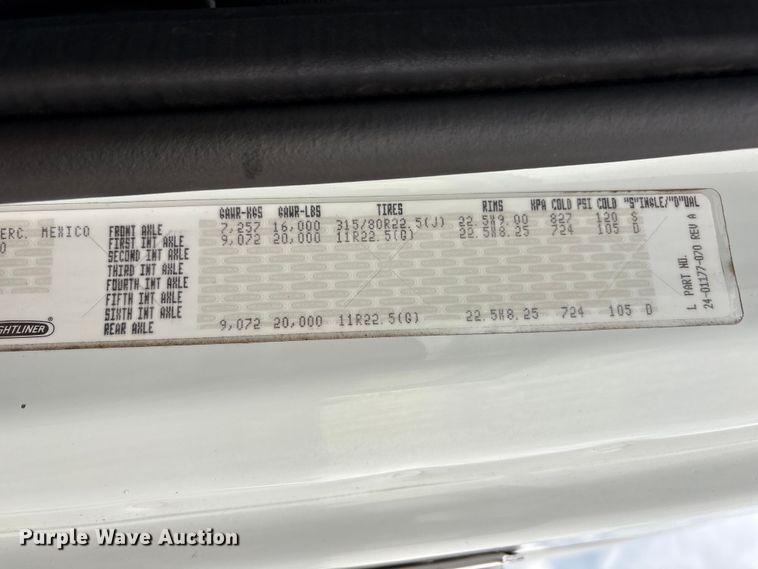 image for item EG9222 2012 Freightliner Business Class M2 Ext. Cab crane truck