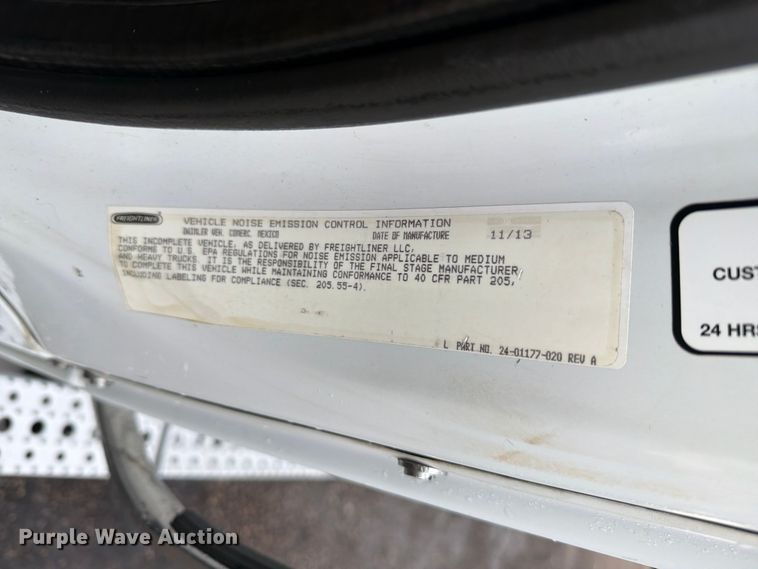 image for item EG9245 2014 Freightliner 108SD Crew Cab crane truck
