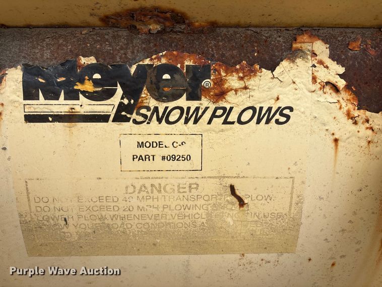 image for item EI5919 Meyer C-8 snow plow