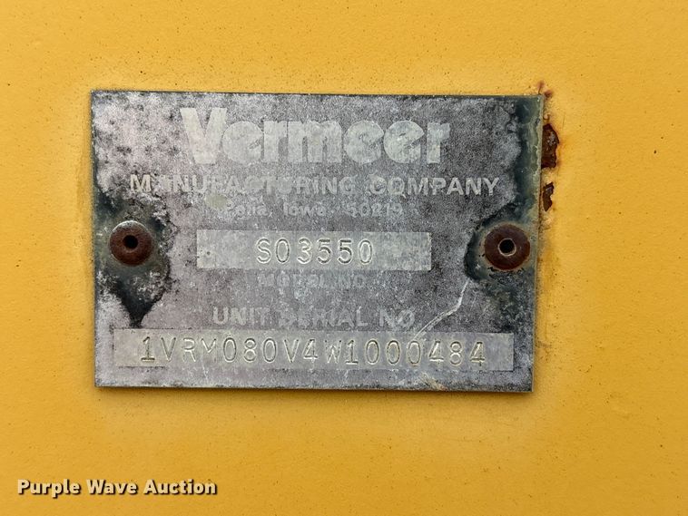 image for item EI5921 1998 Vermeer V-3550A trencher