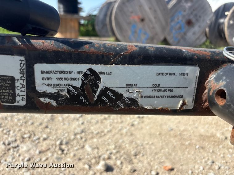 image for item EI5936 2018 Red Hot Welding LLC reel trailer