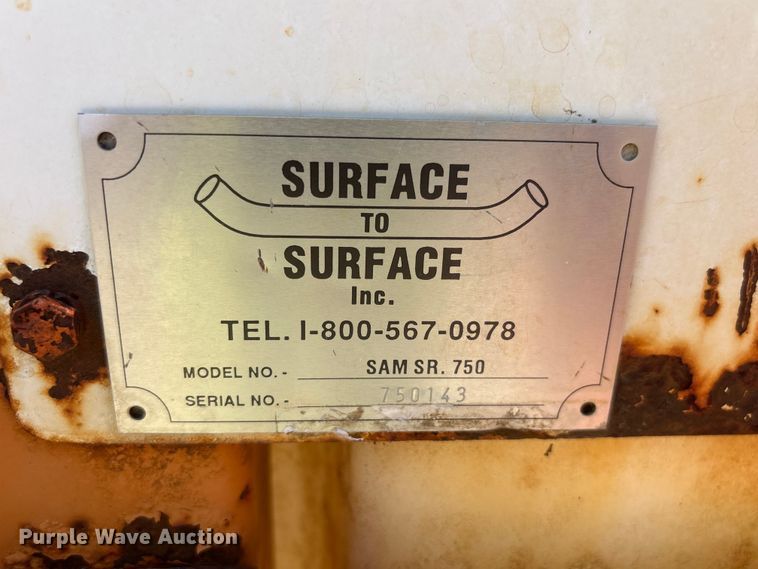 image for item EI5947 Surface to Surface SAM SR. 750 mud mixing tank