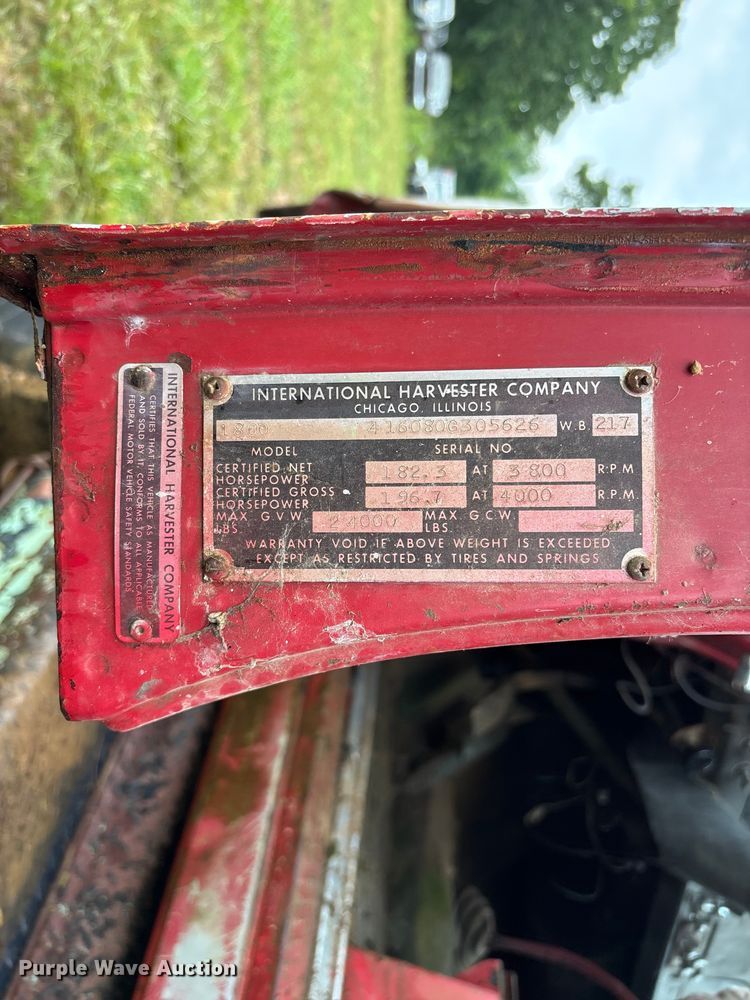 image for item EO4347 1968 International 1800 dump truck