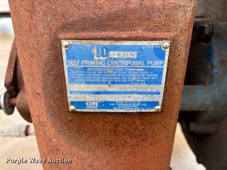 image for item EO4358 (2) Gorman Rupp pumps