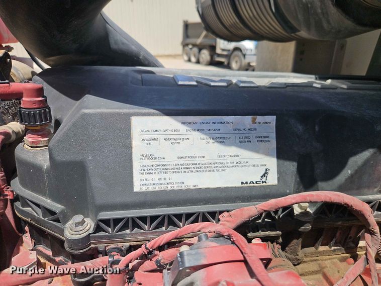 image for item EO8503 2019 Mack Granite dump truck