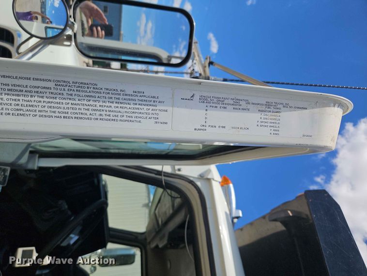image for item EO8503 2019 Mack Granite dump truck
