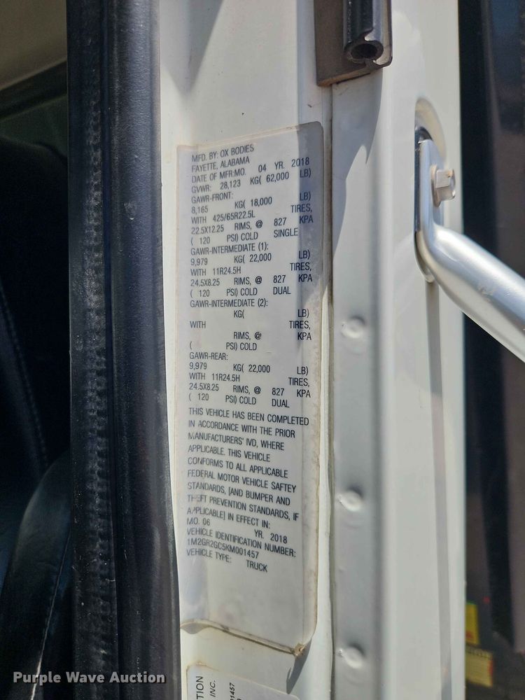 image for item EO8503 2019 Mack Granite dump truck