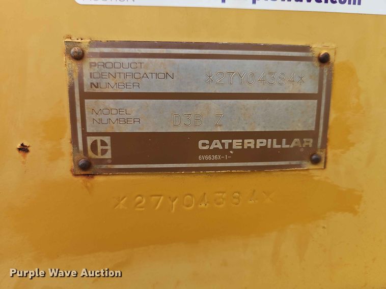 image for item EO8537 1986 Caterpillar D3B Z dozer