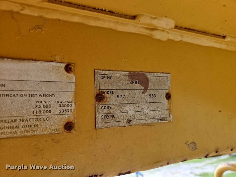 image for item EO8539 Caterpillar 977L track loader
