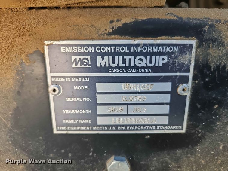 image for item EO8557 2020 Multi Quip WBH16EF concrete buggy