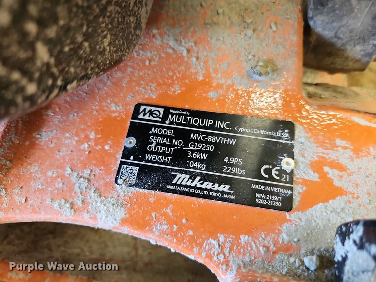 image for item EO8565 (2) plate compactors