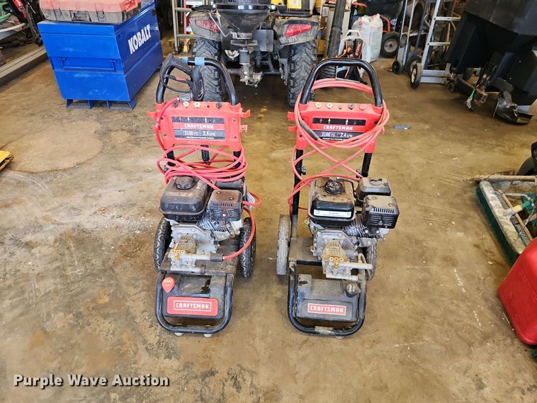 image for item EO8566 (2) Craftsman pressure washers