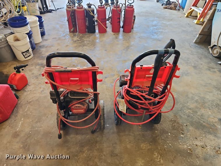 image for item EO8566 (2) Craftsman pressure washers
