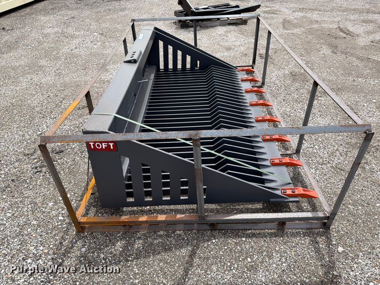 image for item EQ8054 2025 Toft HSSB-74 skid steer rock bucket