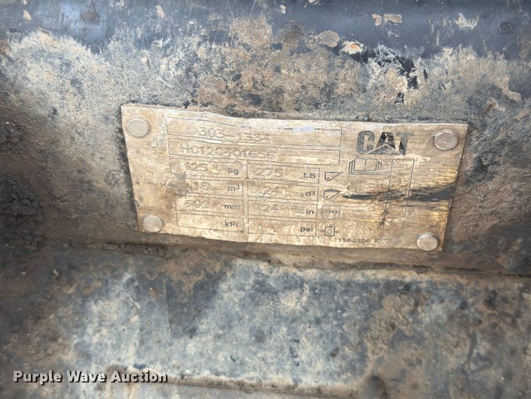 image for item ER1819 2012 Caterpillar 305.5E CR mini excavator