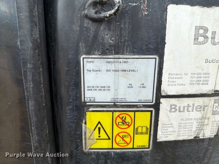 image for item ER1819 2012 Caterpillar 305.5E CR mini excavator