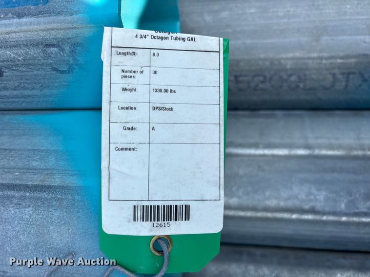 image for item ET0048 (30) joints of galvanized tube