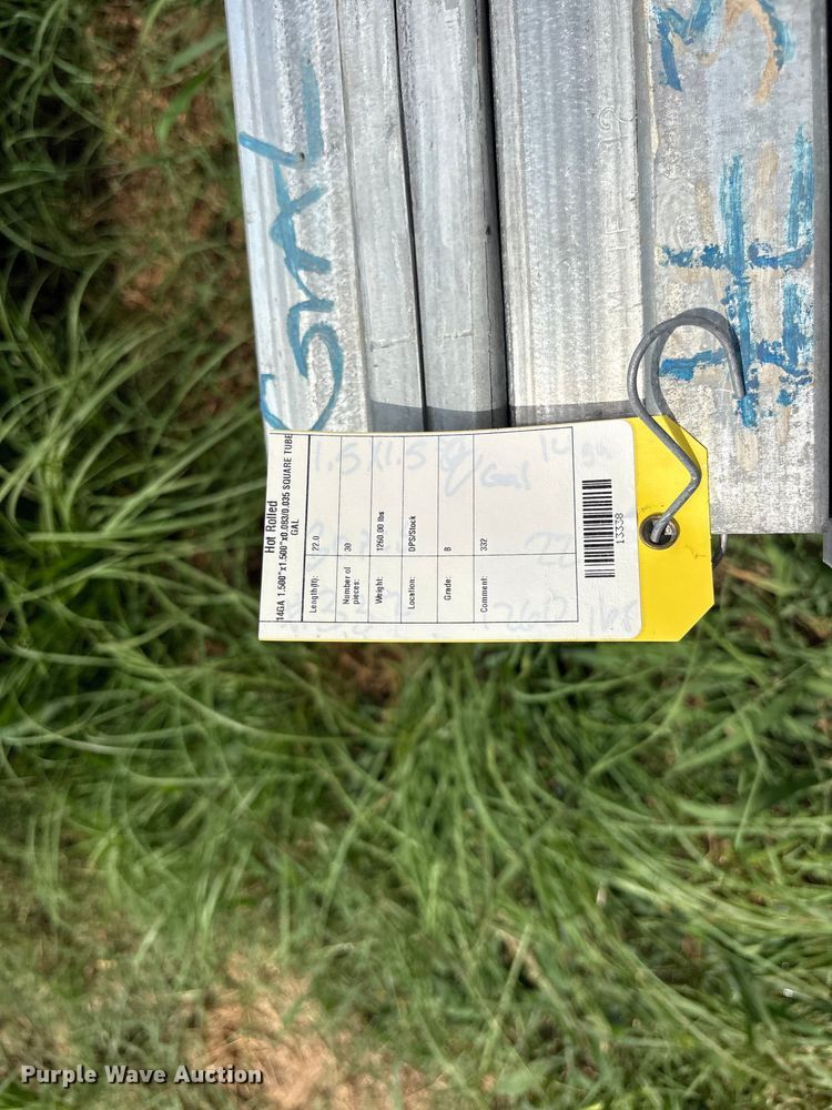 image for item ET0067 (51) joint of galvanized square tubing