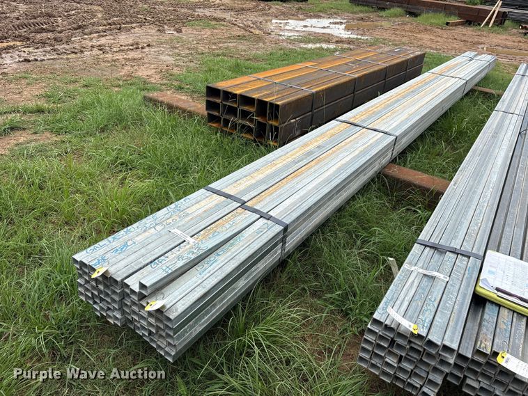 image for item ET0068 (60) joints of galvanized square tubing