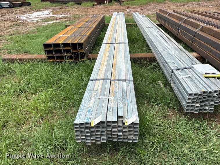image for item ET0068 (60) joints of galvanized square tubing