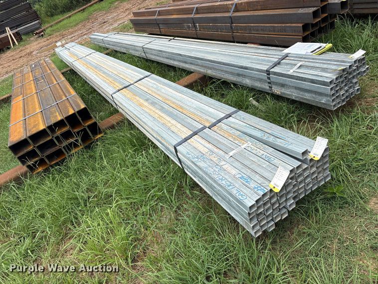image for item ET0068 (60) joints of galvanized square tubing