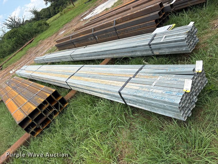image for item ET0068 (60) joints of galvanized square tubing