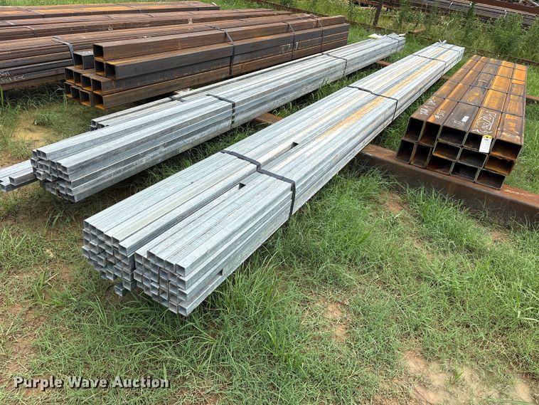 image for item ET0068 (60) joints of galvanized square tubing