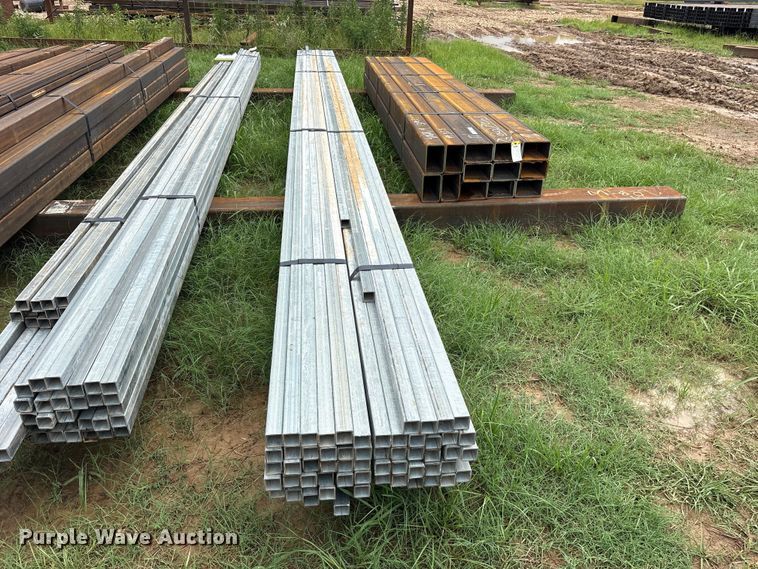image for item ET0068 (60) joints of galvanized square tubing