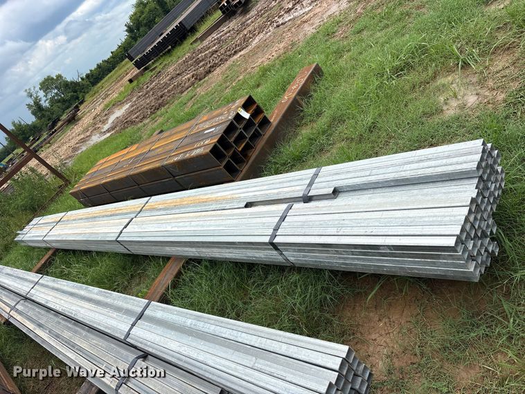 image for item ET0068 (60) joints of galvanized square tubing