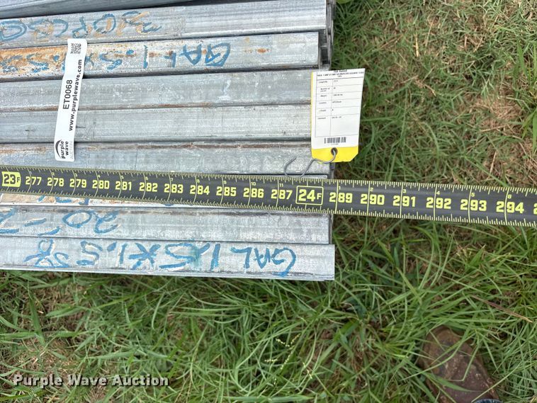 image for item ET0068 (60) joints of galvanized square tubing