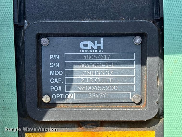 image for item ET0630 (2) CNH Industrial CNH33.37 excavator buckets