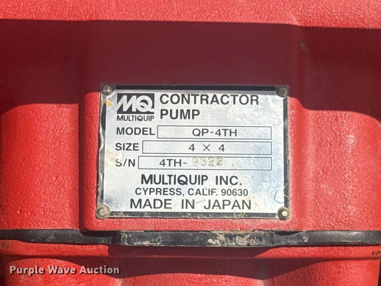 image for item ET6432 MultiQuip QP-4TH pump