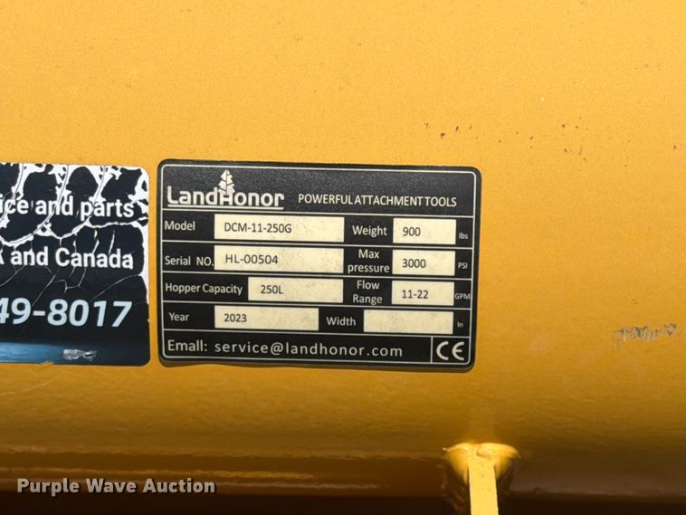 image for item ET6442 2023 LandHonor DCM-11-250G skid steer concrete mixer