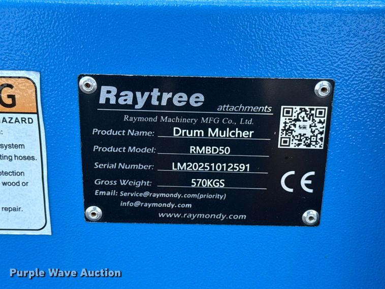 image for item ET6444 Raytree RMBD50 skid steer mulcher