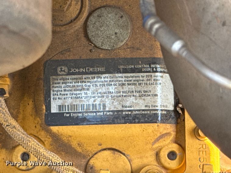 image for item ET6453 2018 John Deere 310SL backhoe