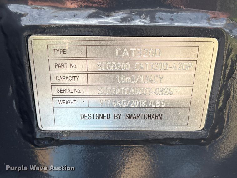 image for item EU0670 Smartcharm SCGB200-CAT320D-42GP excavator bucket