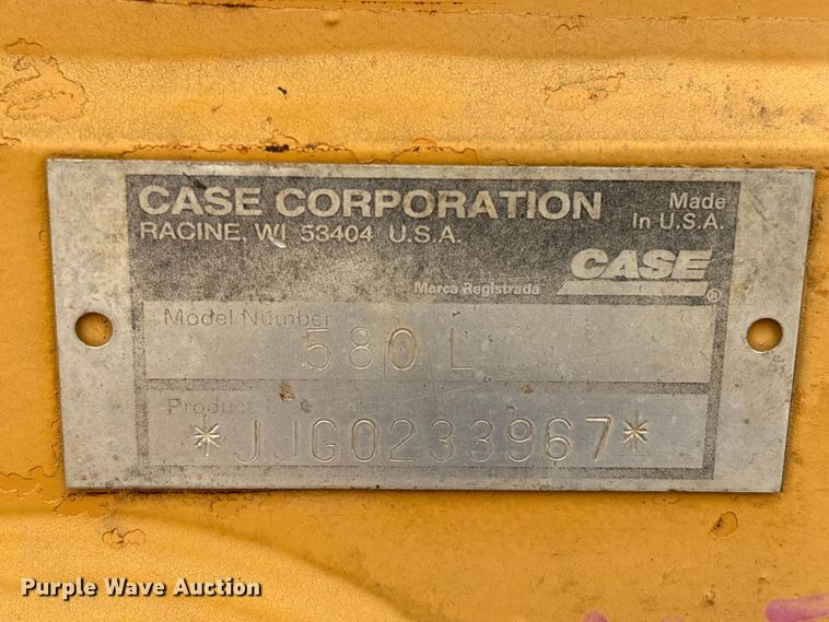 image for item EU0687 1997 Case 580L Series 2 backhoe