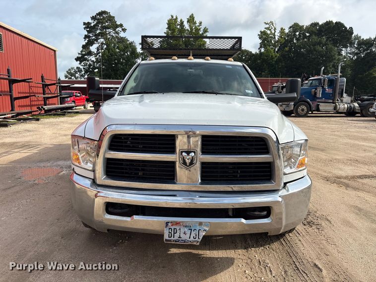image for item EU0692 2012 Dodge Ram 3500 Crew Cab utility bed pickup truck