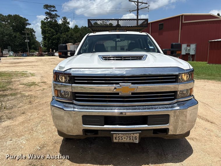 image for item EU0695 2018 Chevrolet Silverado 3500HD Crew Cab utility bed pickup truck