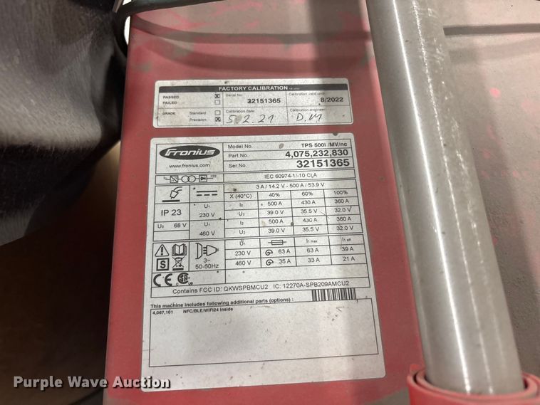 image for item EU5733 2021 Preston Eastin MTU35-77m-1C robotic welder