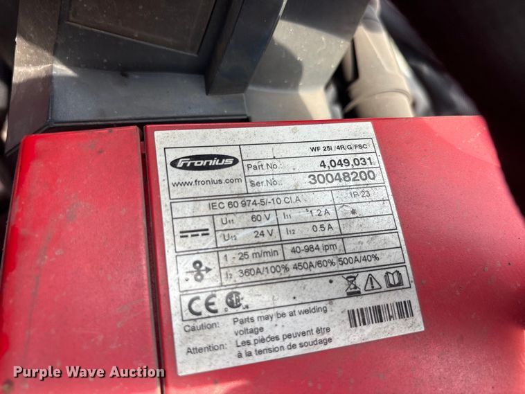 image for item EU5735 (2) Fronius TPS400i coolant welders