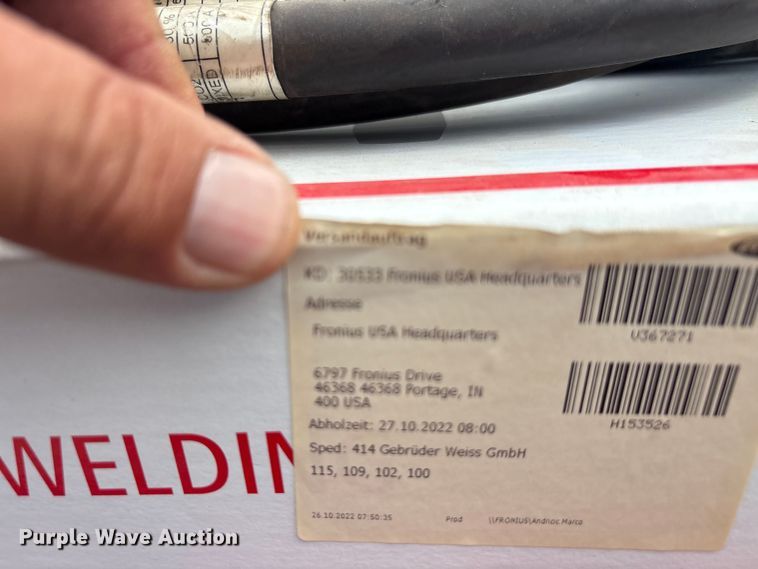 image for item EU5736 (2) Fronius TPs400i coolant welders