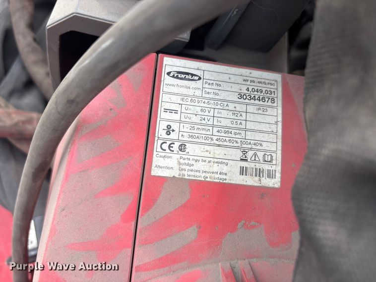 image for item EU5736 (2) Fronius TPs400i coolant welders