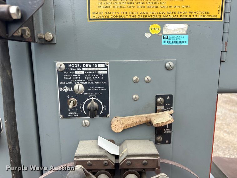 image for item EU5737 DoALL 2013-20 band saw
